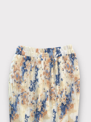 PRINTED PLEAT SKIRT