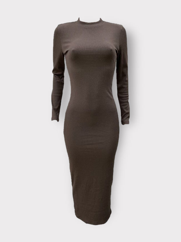 RIBBED BODYCON DRESS