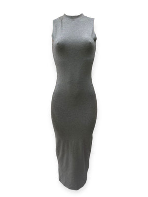 COTTON SLEEVELESS BODYCON DRESS