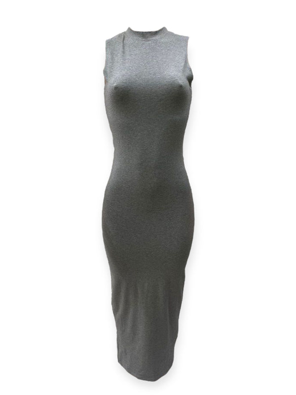 COTTON SLEEVELESS BODYCON DRESS