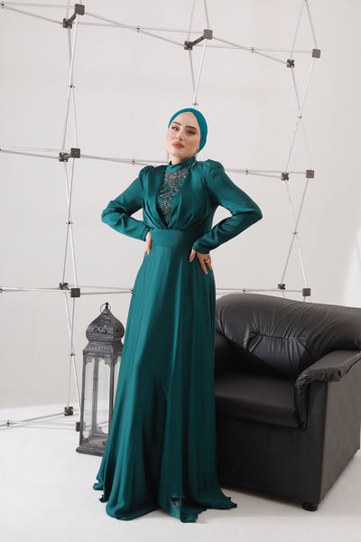 AHLAM SATIN DRESS