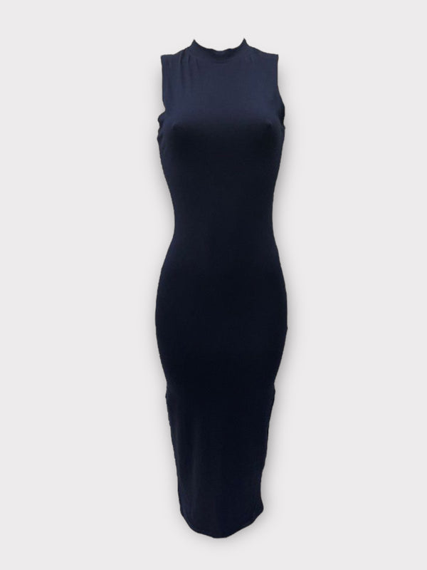 COTTON SLEEVELESS BODYCON DRESS