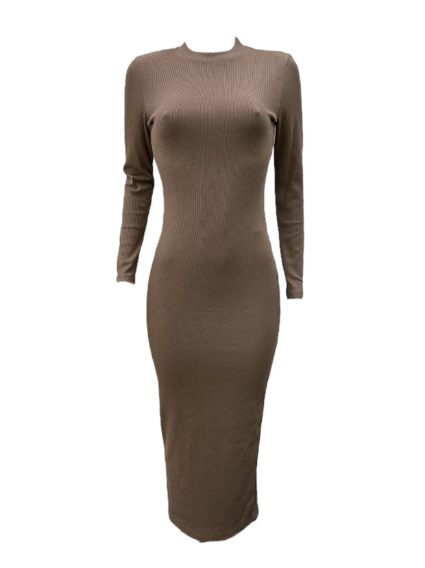 RIBBED BODYCON DRESS