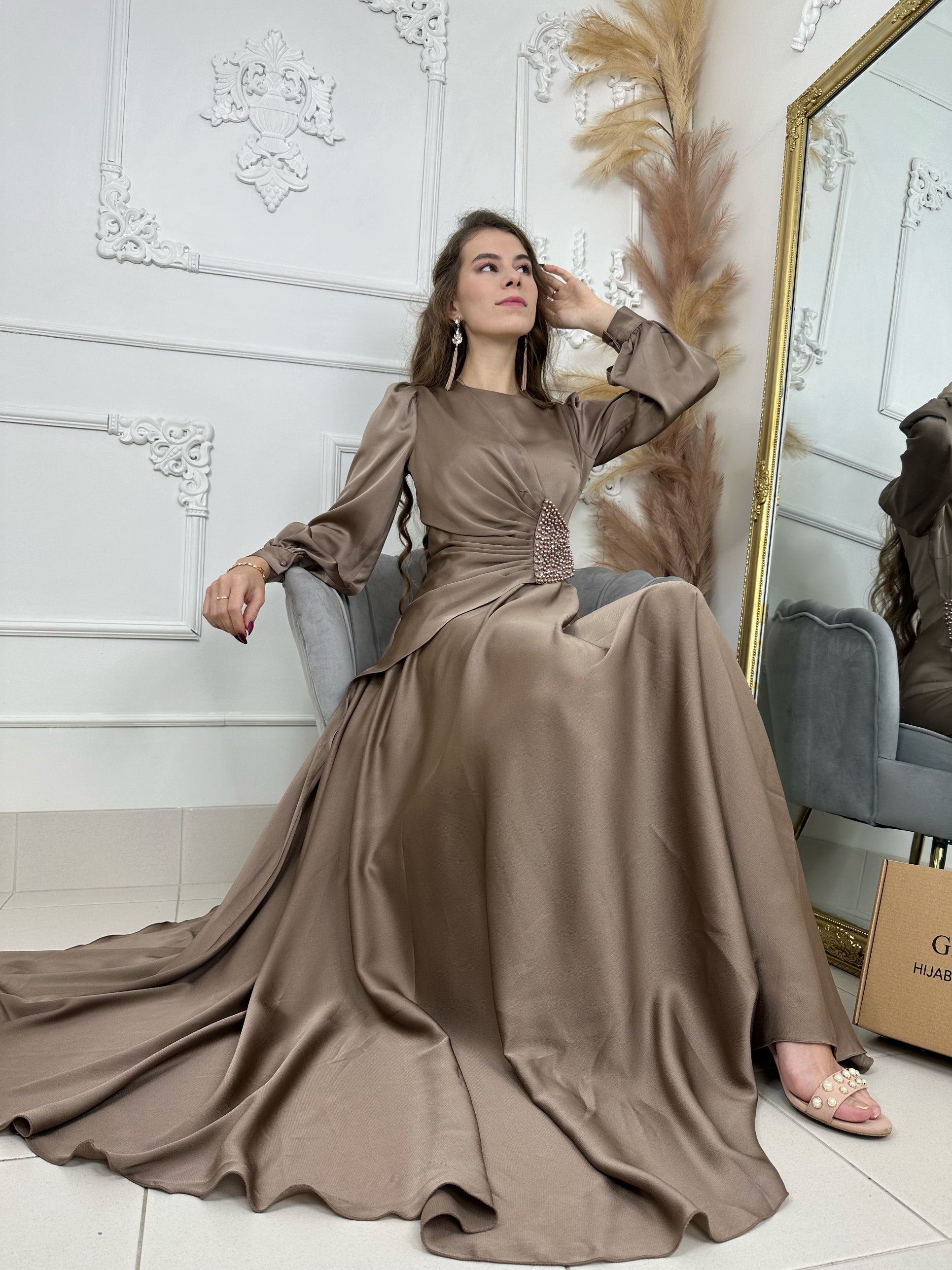 AMAR SATIN DRESS