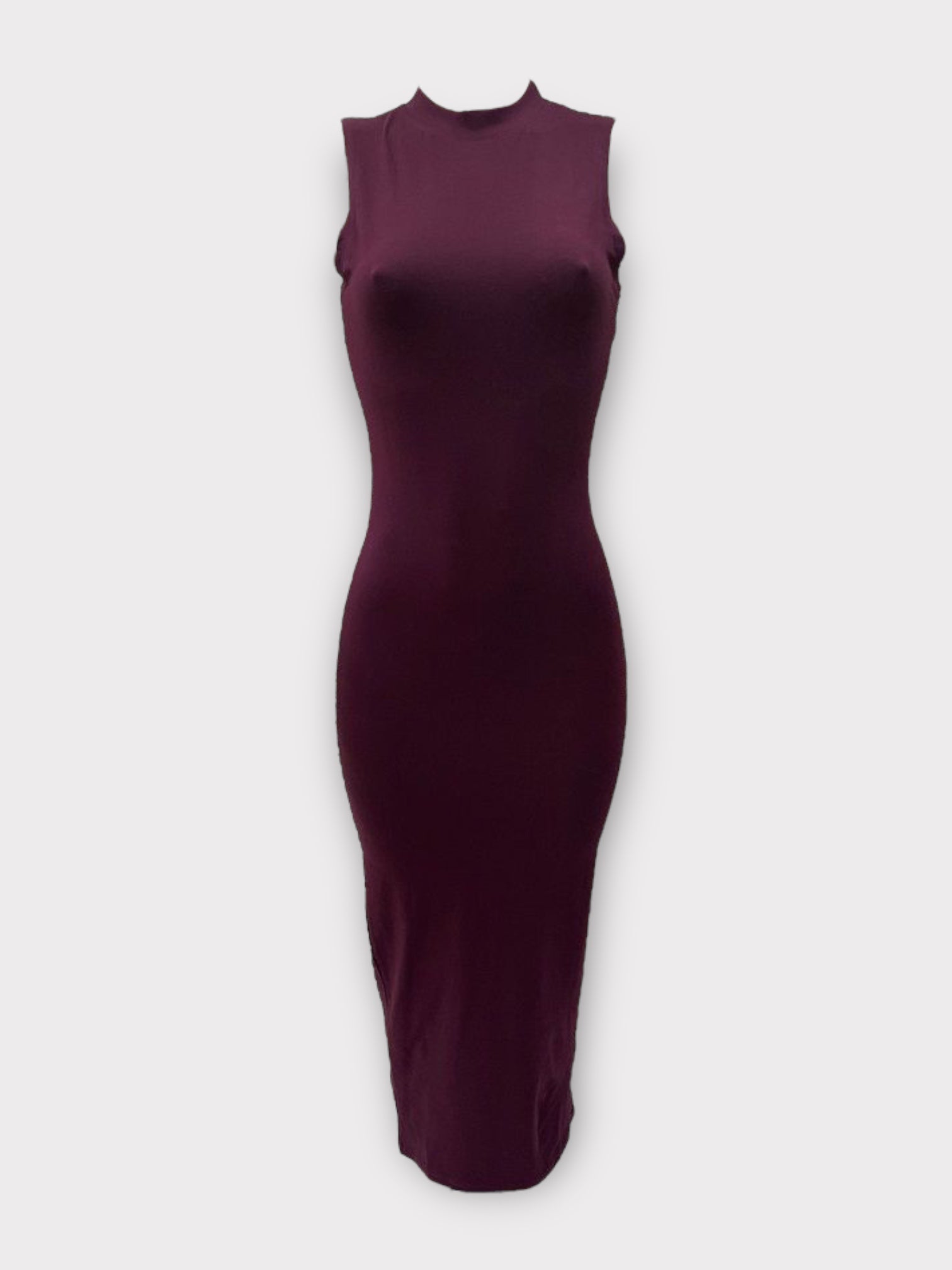 COTTON SLEEVELESS BODYCON DRESS