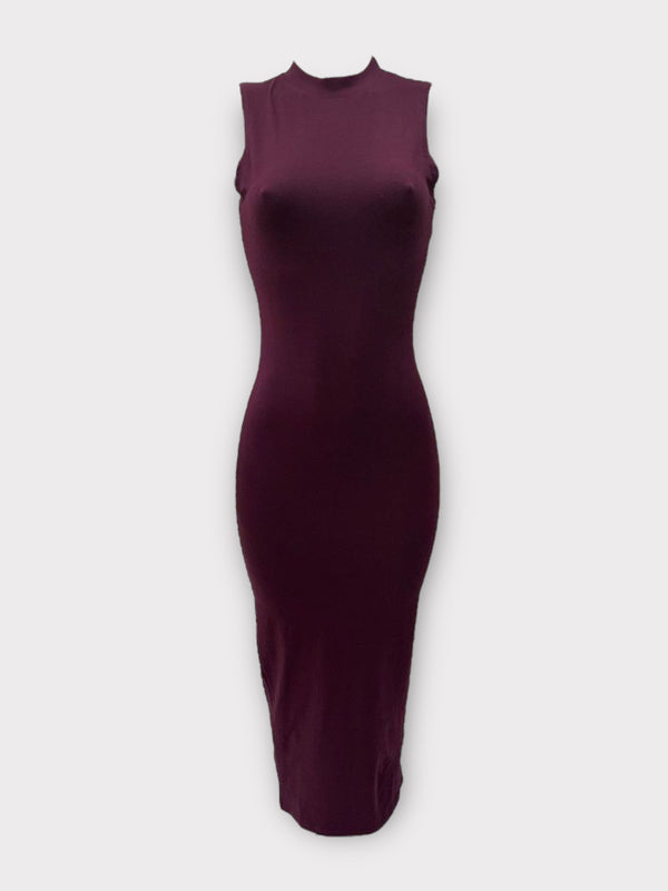 COTTON SLEEVELESS BODYCON DRESS