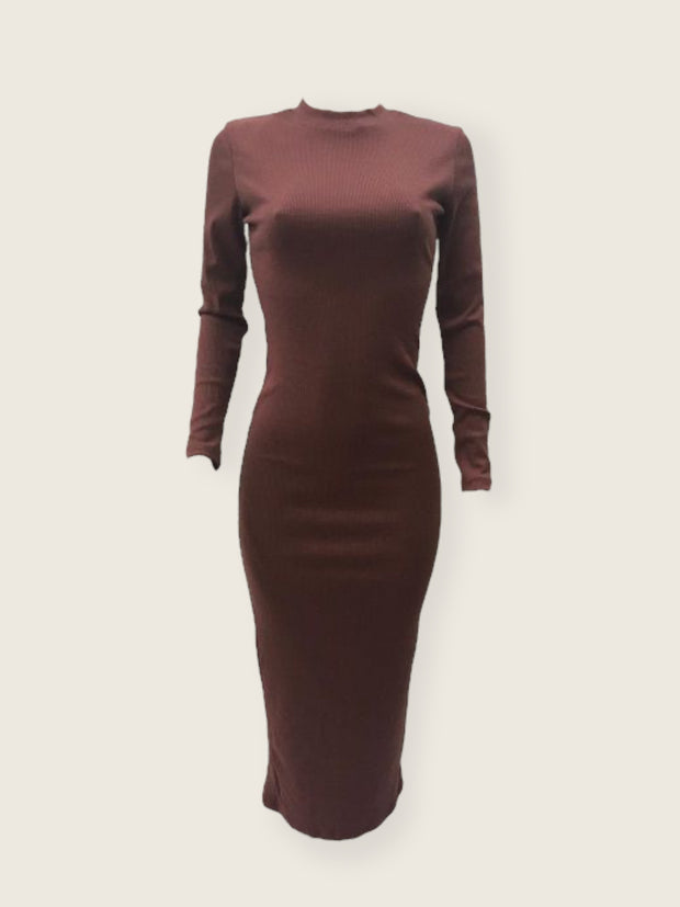 RIBBED BODYCON DRESS