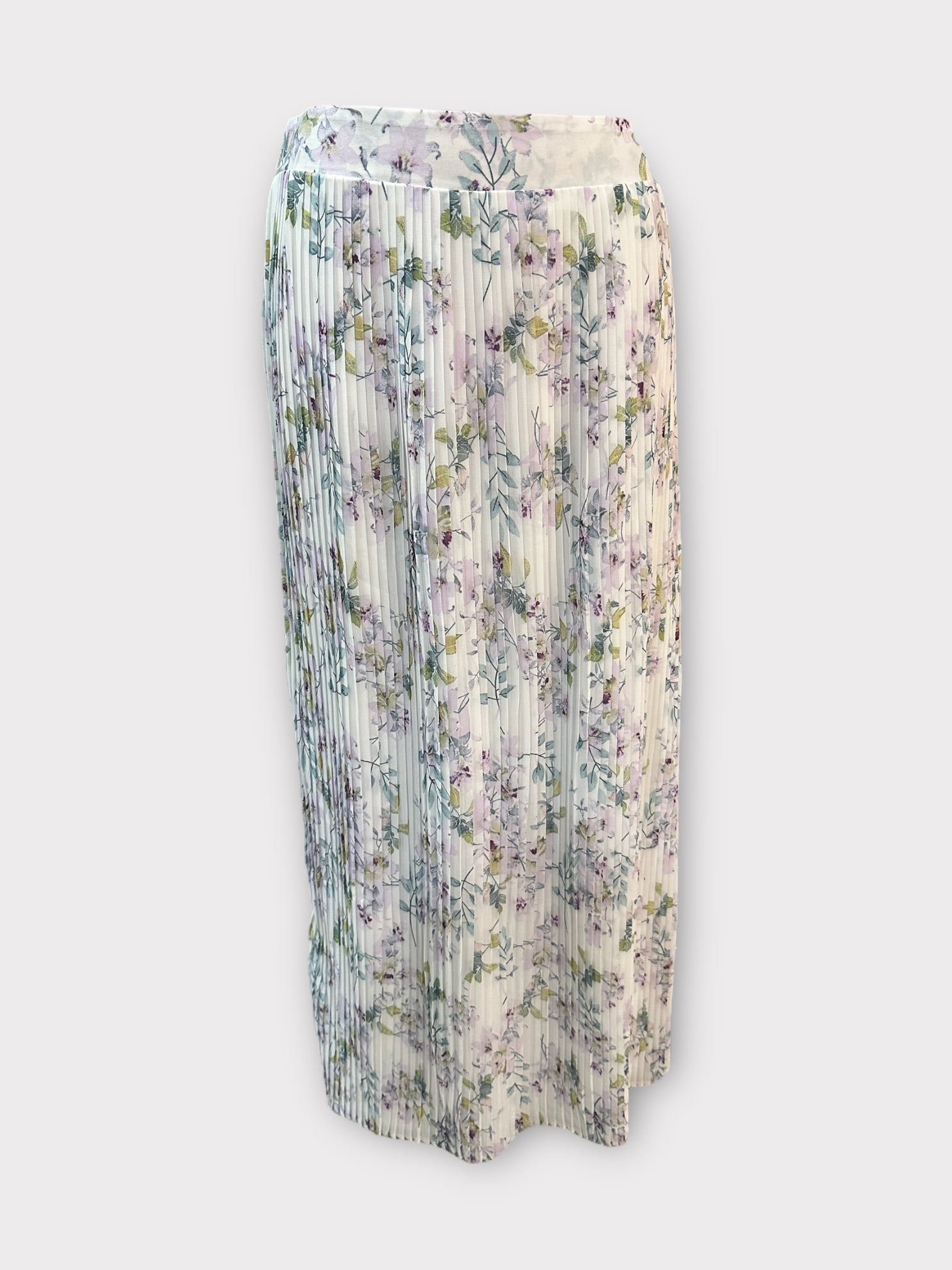 PRINTED PLEAT SKIRT