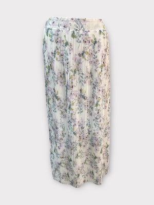 PRINTED PLEAT SKIRT