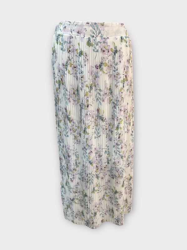 PRINTED PLEAT SKIRT