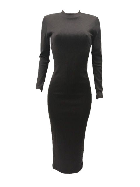 RIBBED BODYCON DRESS