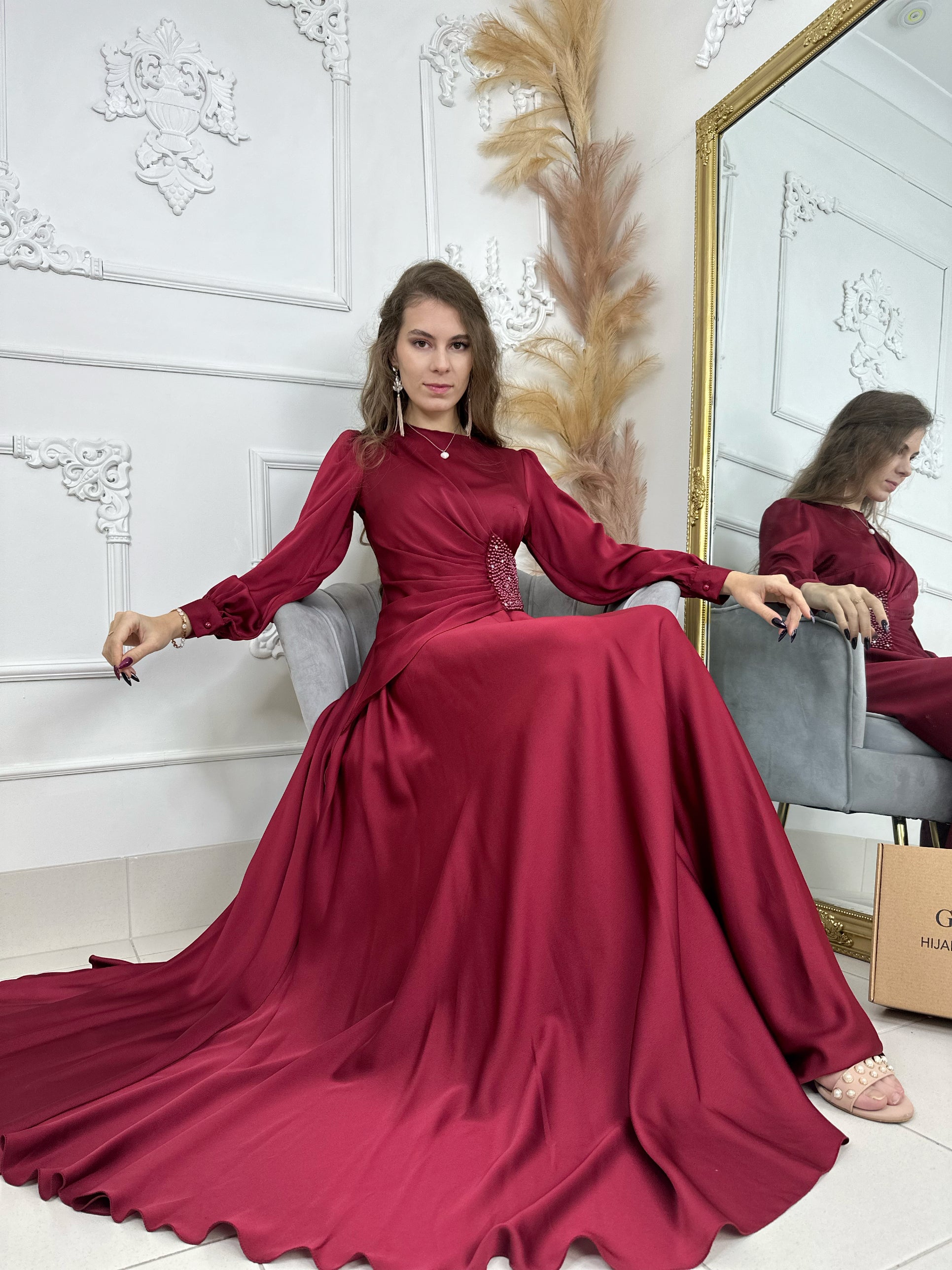 AMAR SATIN DRESS