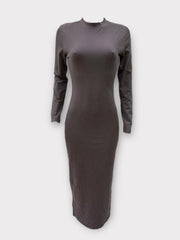 COTTON LONGSLEEVE BODYCON DRESS