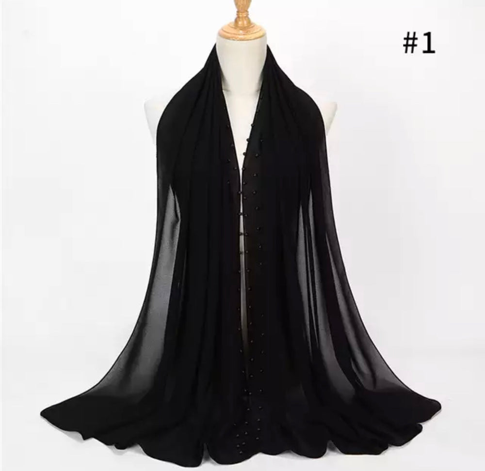 Pearl Chiffon - Black