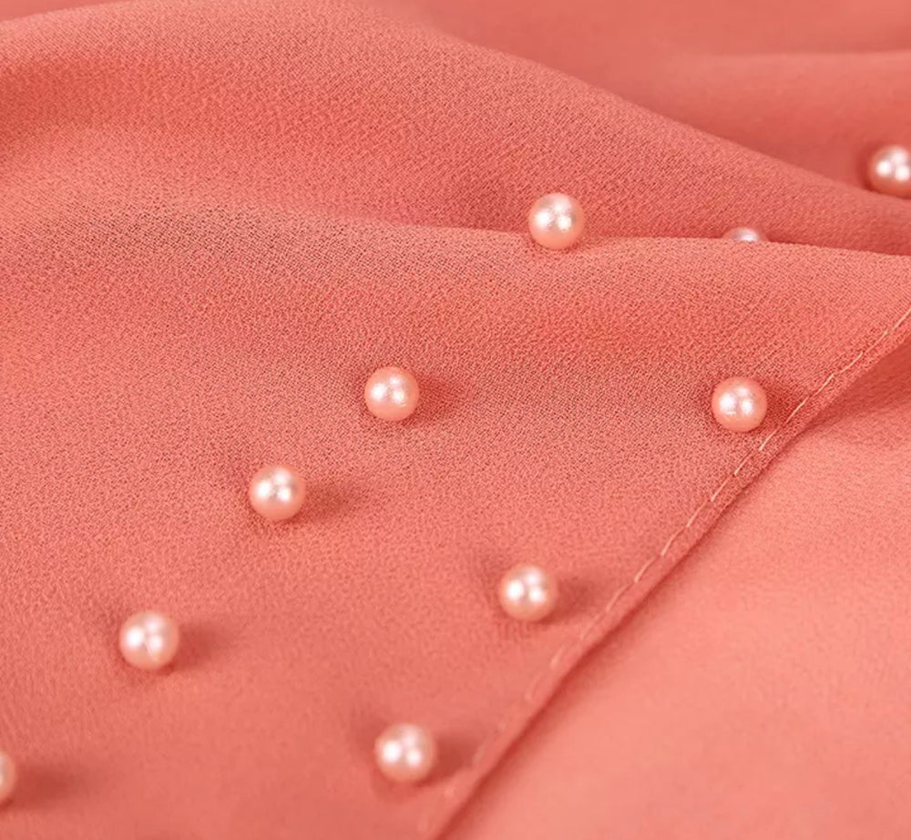 Pearl chiffon - Salmon
