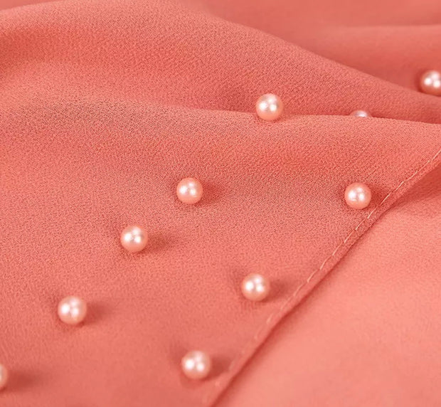 Pearl chiffon - Salmon