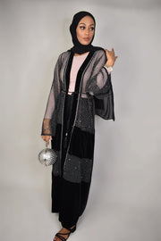 Nina Velvet Lace Abaya