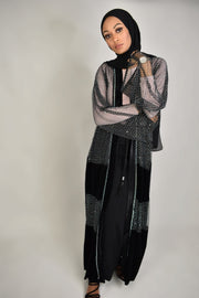Nina Velvet Lace Abaya