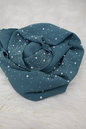 Pearl Chiffon - Teal