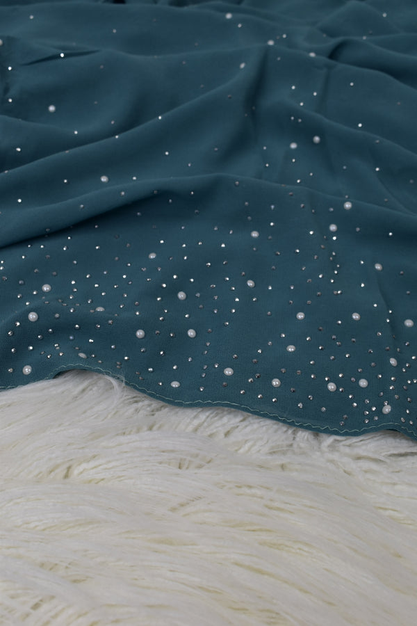 Pearl Chiffon - Teal
