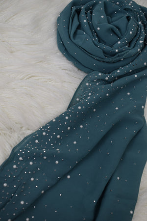 Pearl Chiffon - Teal