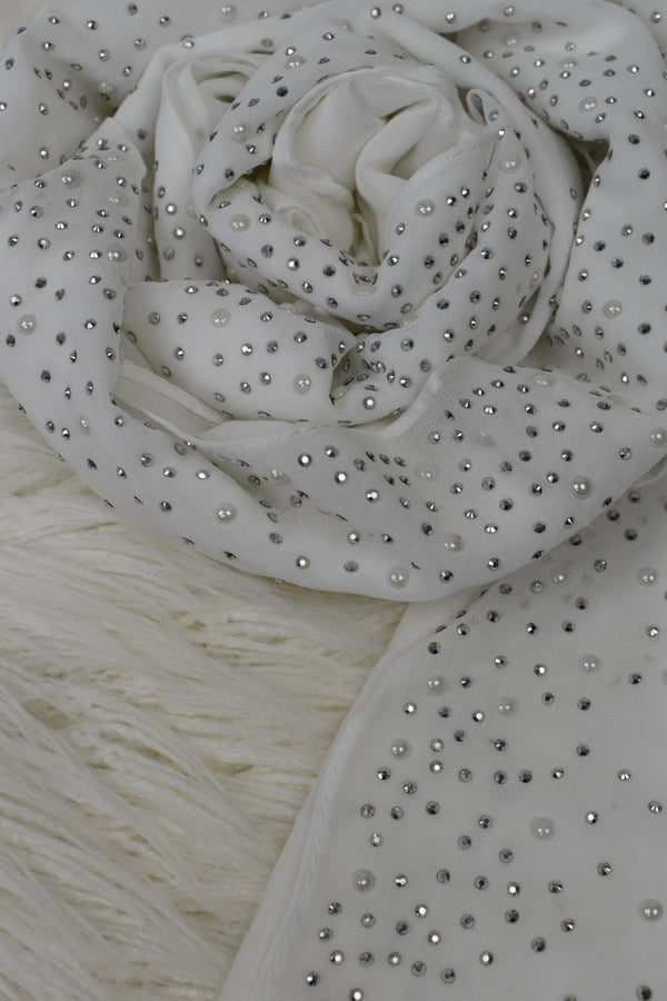 Pearl Chiffon - White