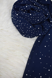 Pearl Chiffon - Navy Blue