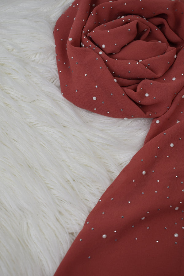 Pearl Chiffon - Brick