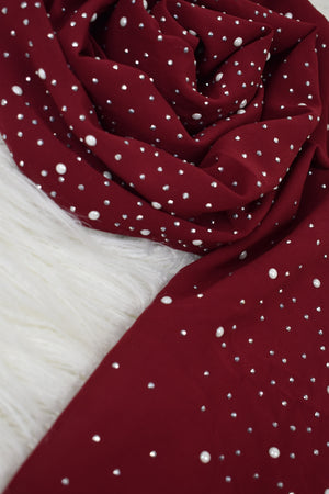 Pearl Chiffon - Maroon