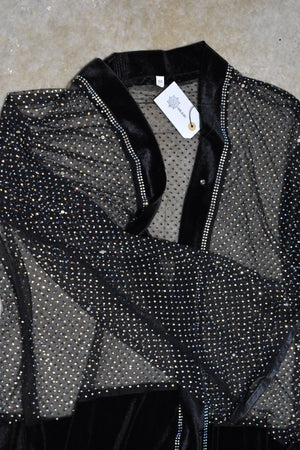 Nina Velvet Lace Abaya