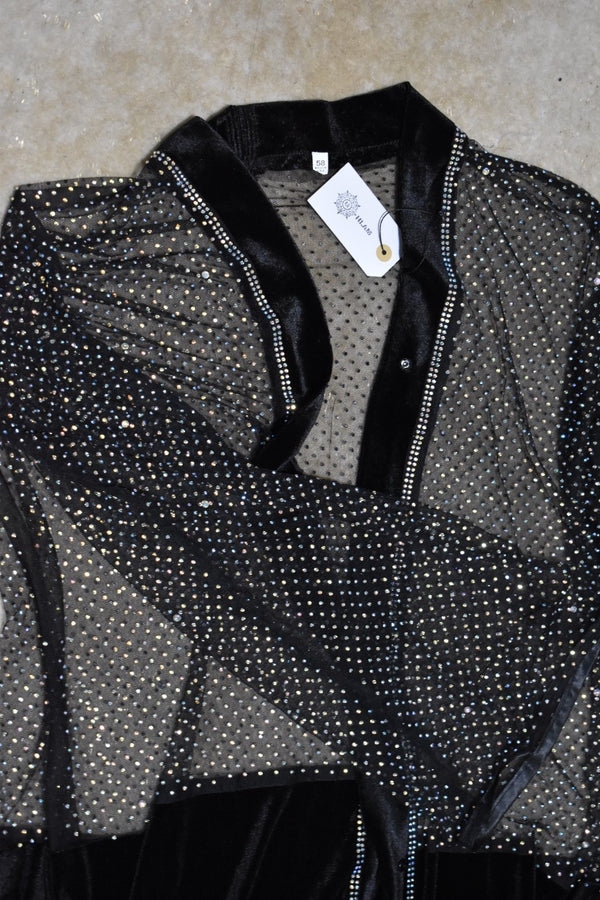 Nina Velvet Lace Abaya