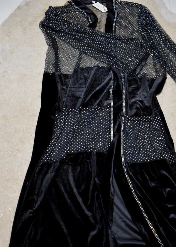 Nina Velvet Lace Abaya