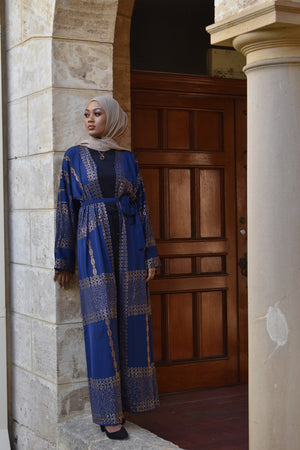 Dhina Navy blue Abaya