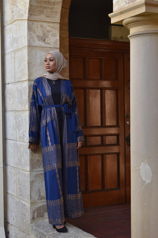 Dhina Navy blue Abaya