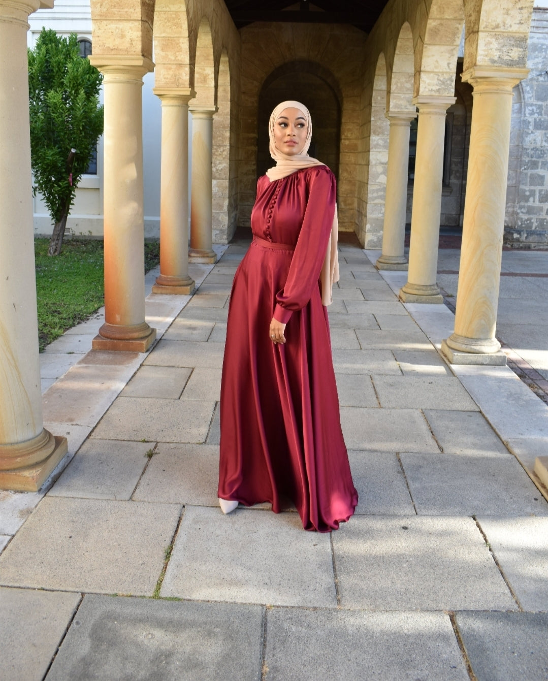 MIRA SATIN DRESS