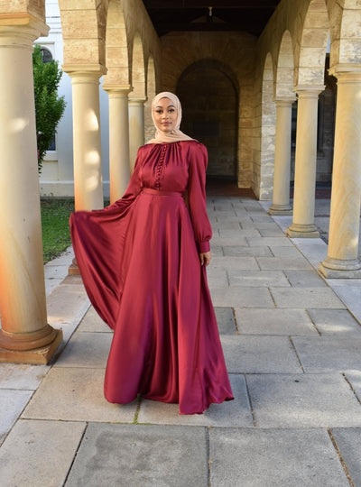 MIRA SATIN DRESS
