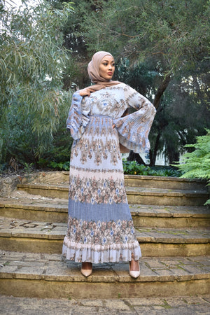 ADEELA Pleated Dress