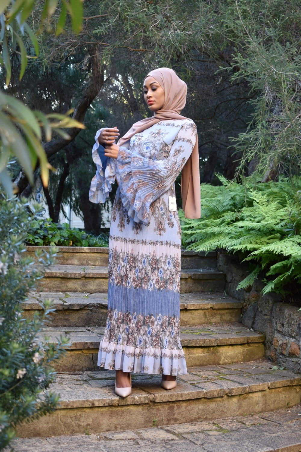 ADEELA Pleated Dress