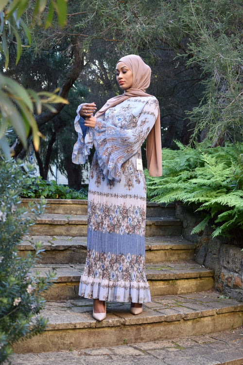 ADEELA Pleated Dress