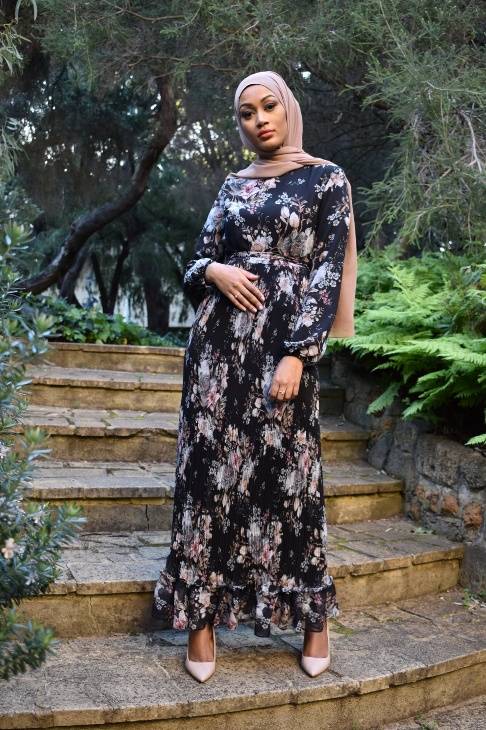 NAFISA Pleated Dress