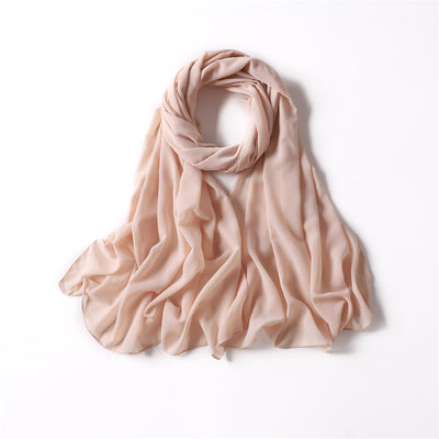 NUDE CHIFFON SHAWL