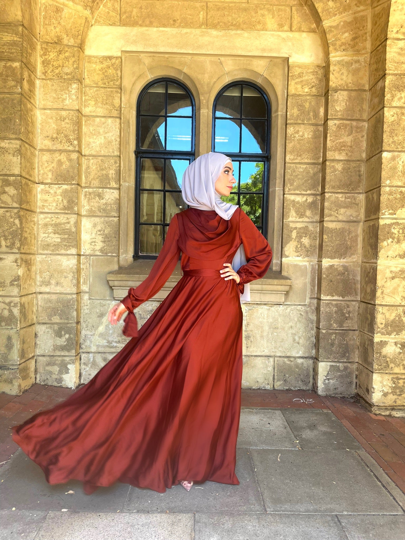 ANAYA SATIN DRESS