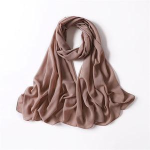 DUSTY ROSE CHIFFON SHAWL