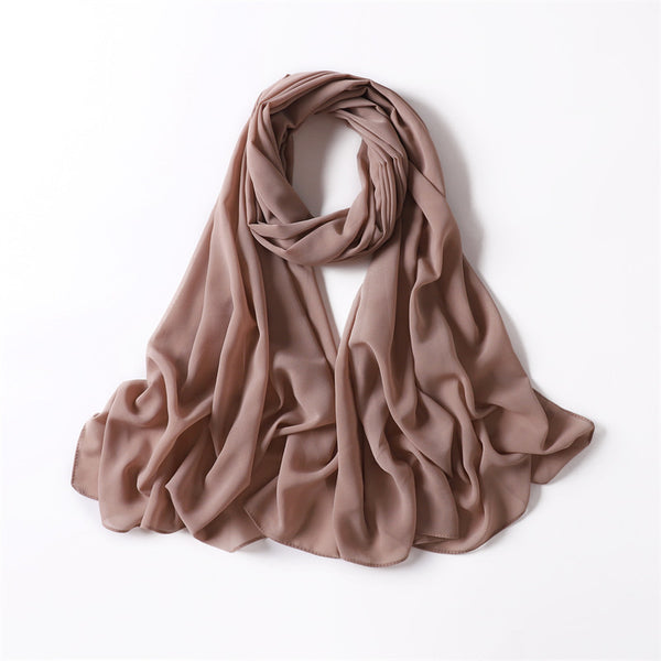 DUSTY ROSE CHIFFON SHAWL