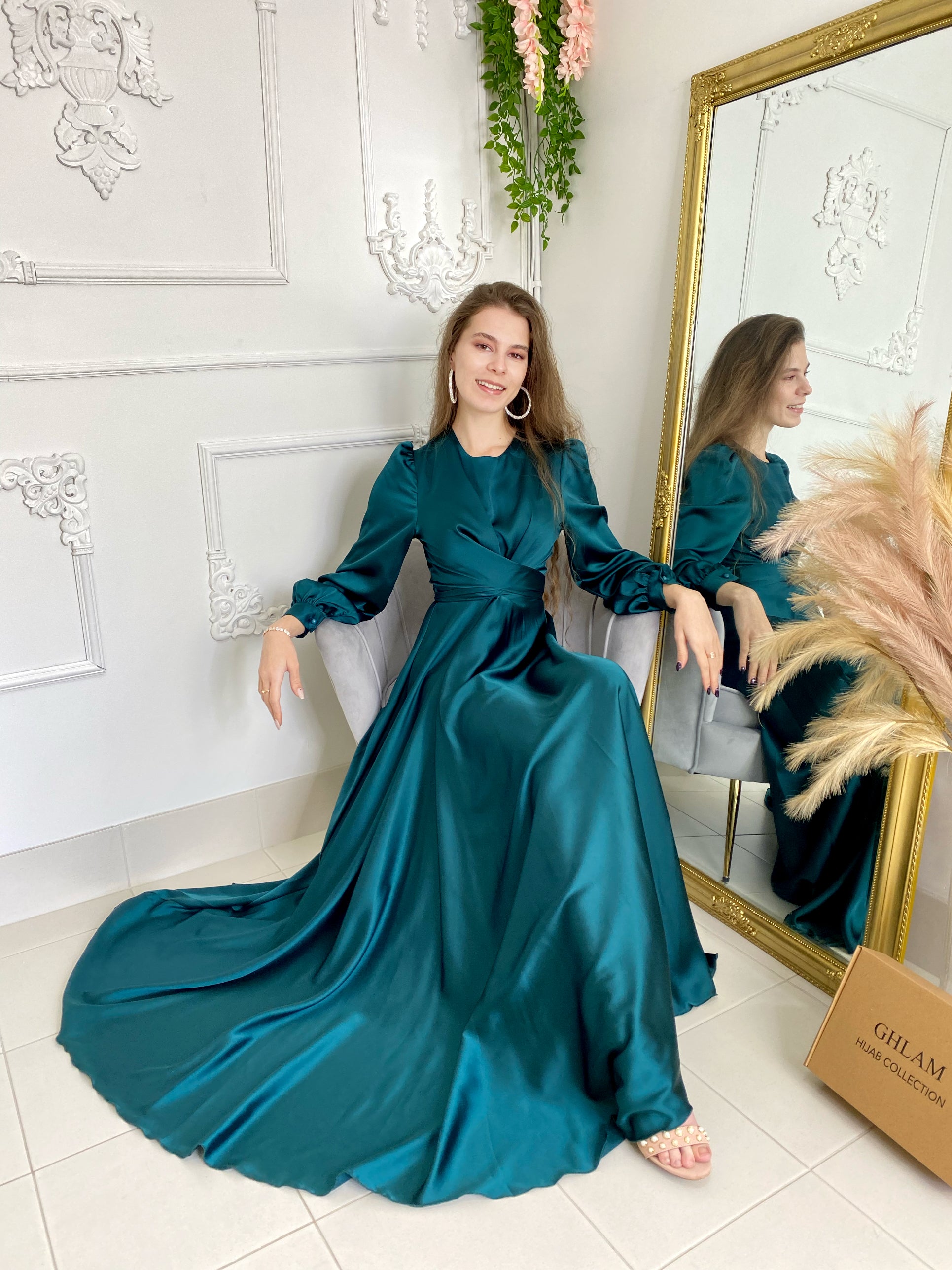 NAJMA SATIN DRESS