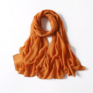 ORANGE CHIFFON SHAWL