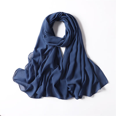 DENIM CHIFFON SHAWL