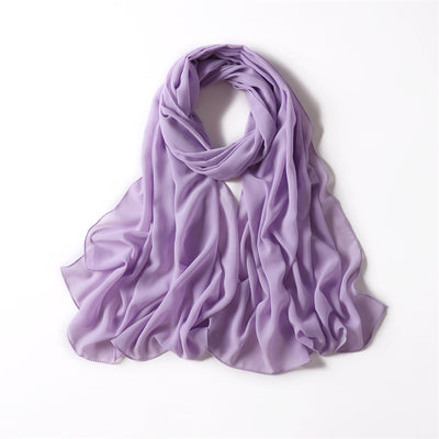 BRIGHT PURPLE CHIFFON SHAWL