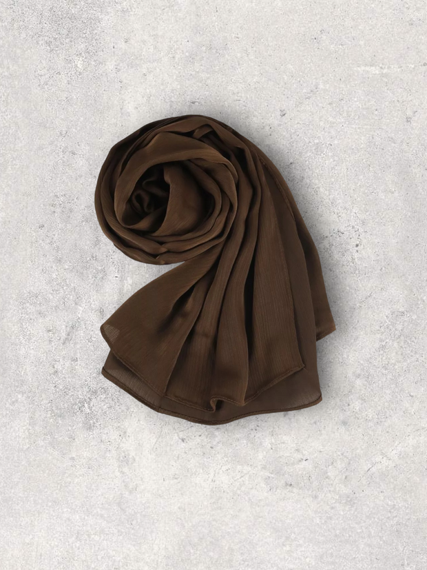 LUXE SATIN CREPE - COFFEE