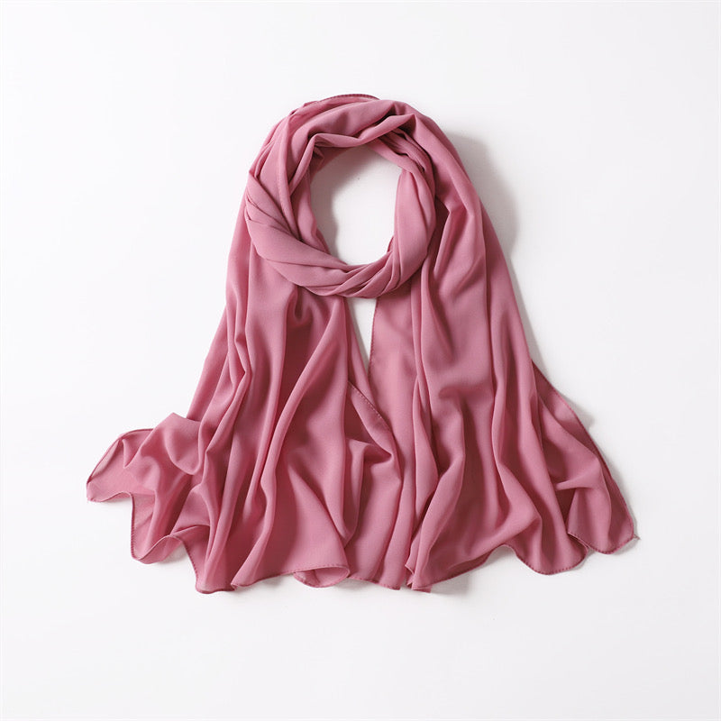 ROSE CHIFFON SHAWL